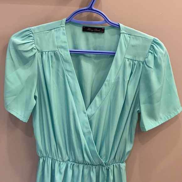 Mint wrap dress HONEY PUNCH - Picture 3 of 5